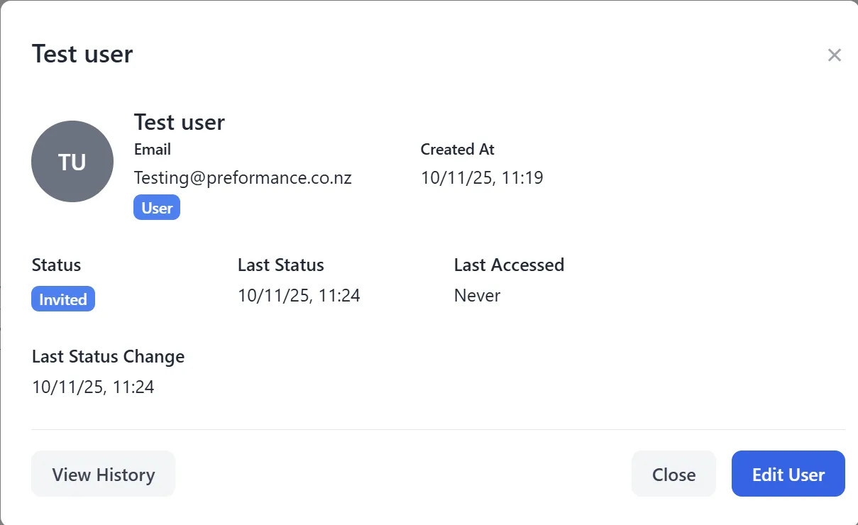 Viewing Profile User